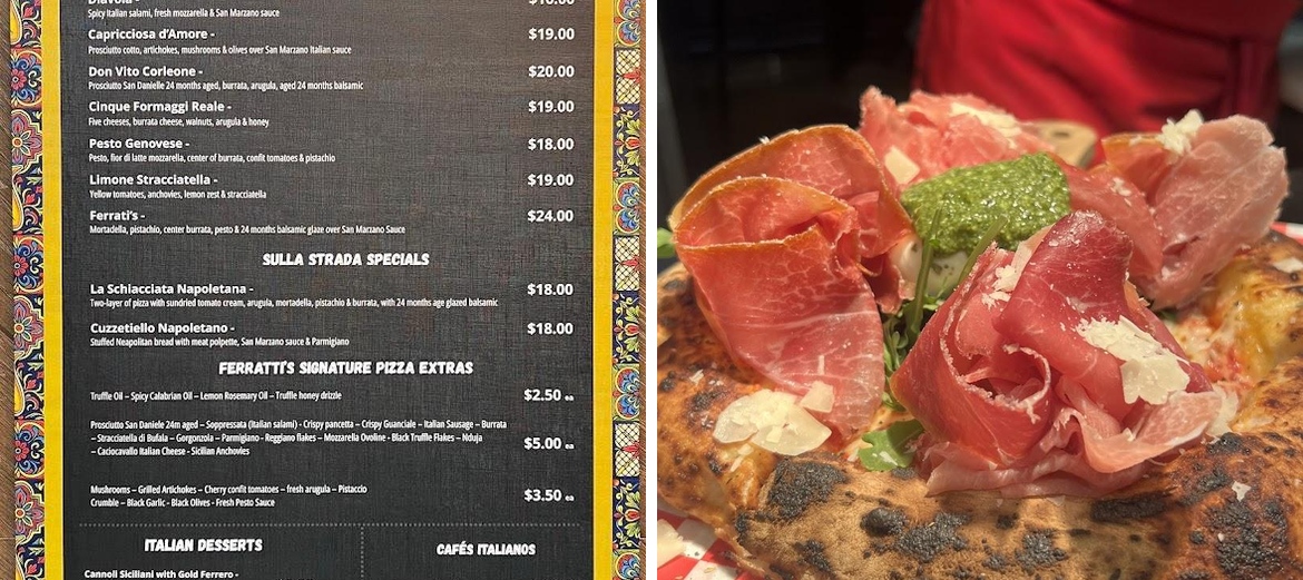 FERRATTIS ARTISAN PIZZA FOCACCIA AND PASTA